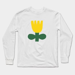 Bold yellow flower Long Sleeve T-Shirt